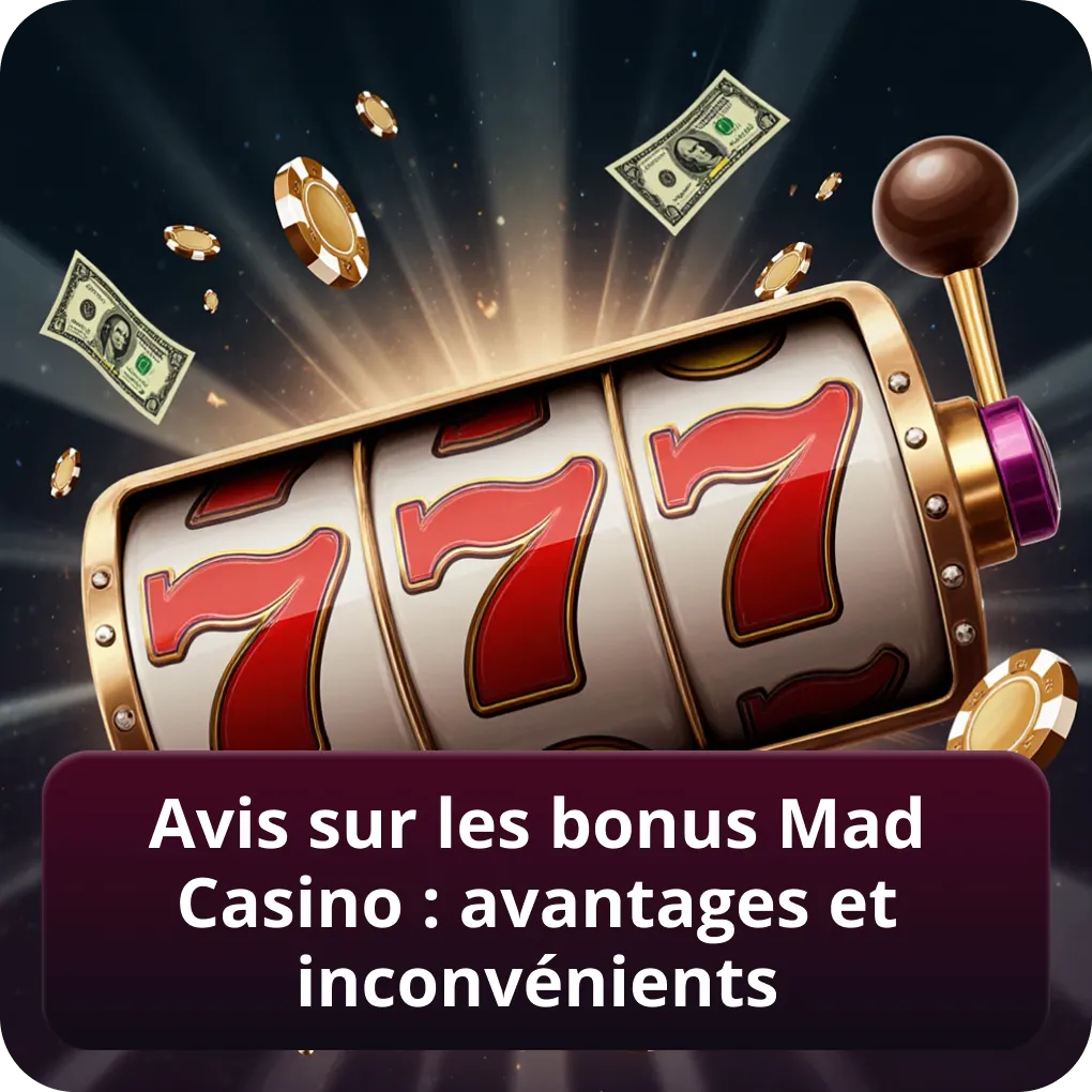 Avis sur les bonus Mad Casino : avantages et inconvénients